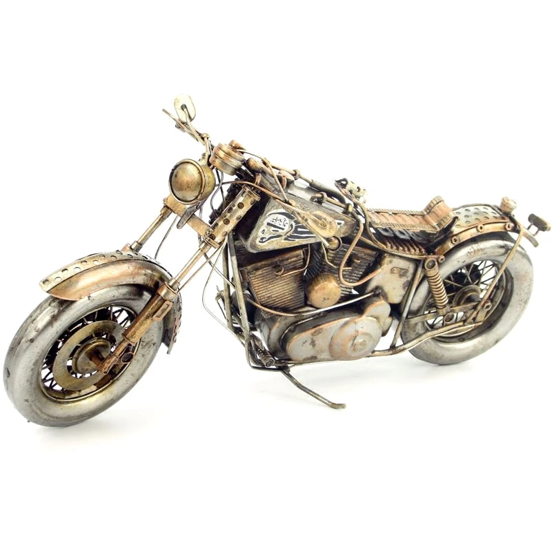 

Christmas Steampunk Retro Motorcycle Car-Model-Toys Cool Motorcycle Collection Crafts Handmade Access Ironwork Handicraft