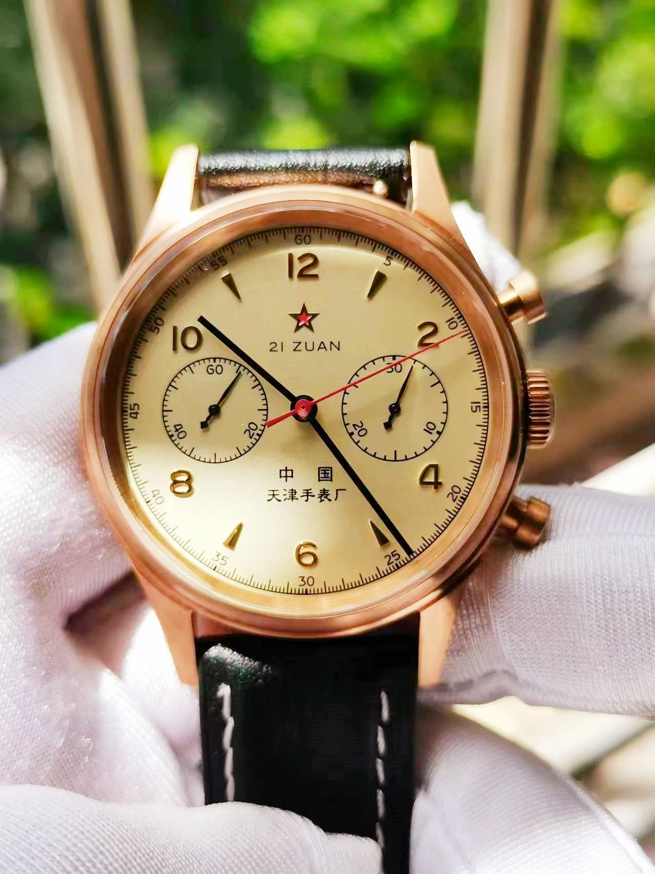 Bronze 1963 Watch Mechanical ST1901 Tianjin Movement Sapphire Mirror Gift Retro Personalized Aviation Pilot Tough Guy Wristwatch