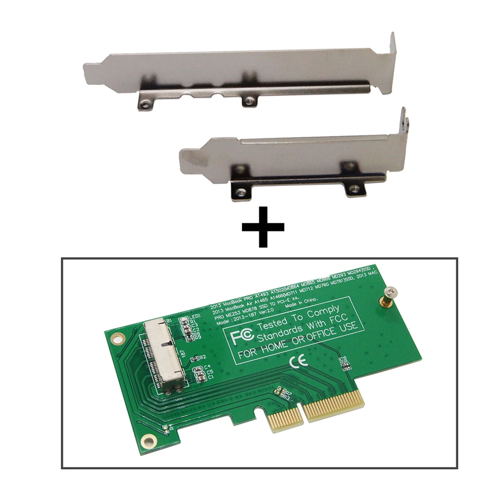 PCI Express PCIE X4 a M.2 SSD adaptador convertidor de tarjeta elevadora para Apple 2013 2014 2015 MacBook Air A1465 A1466 Mac Pro MD878 ME253