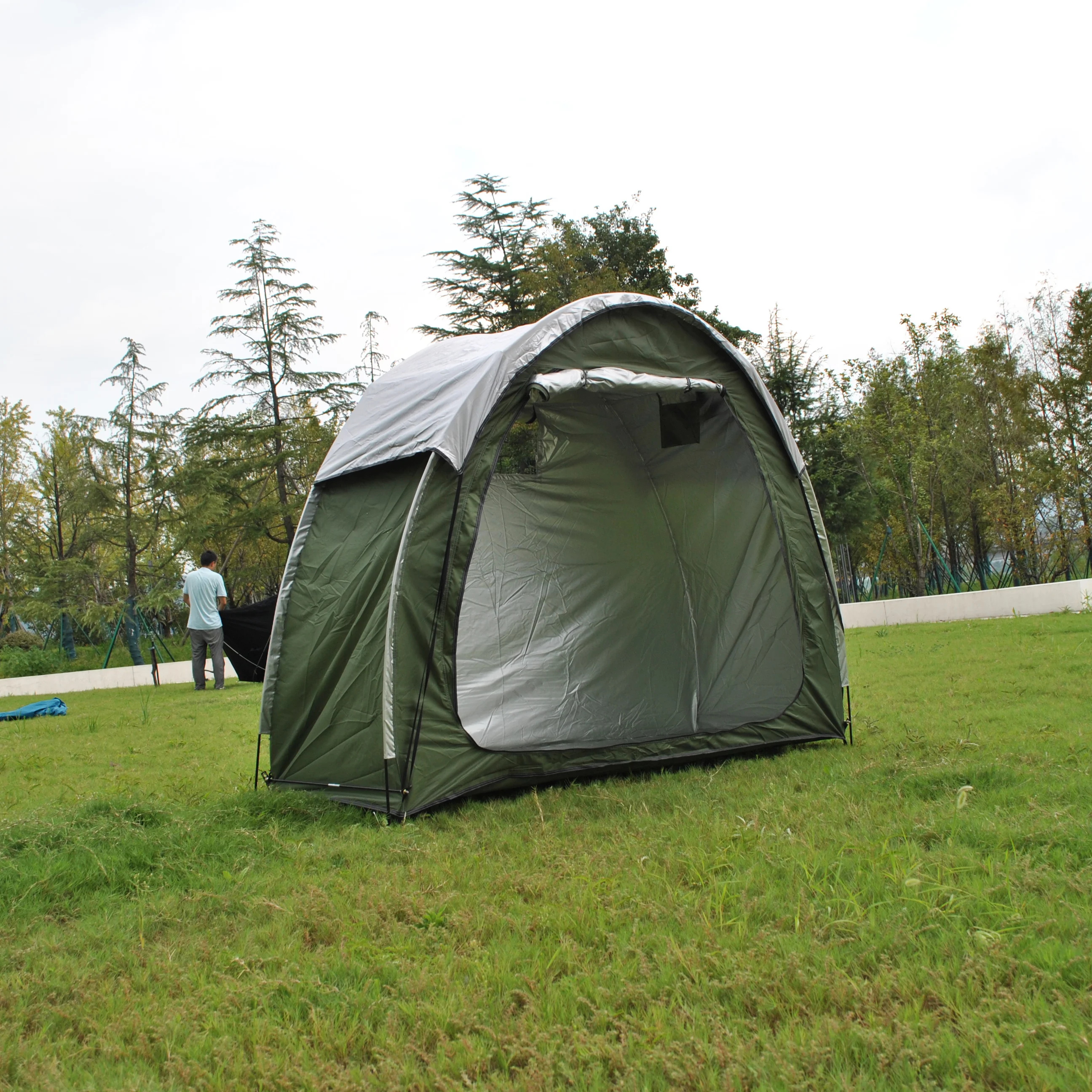 CZX-437 2 Bike Tent Bike Storage Shed,Bicycle Storage Shed With Window Design For Outdoors Camping Outdoor Storage Shed Tent