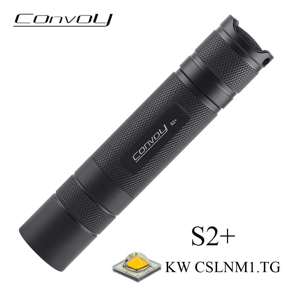 Фонарик Convoy S2 Plus KW CSLNM1.TG Белый свет Led Lanterna Мини-вспышка 18650 Кемпинг Туризм Рыбалка Рабочий фонарь