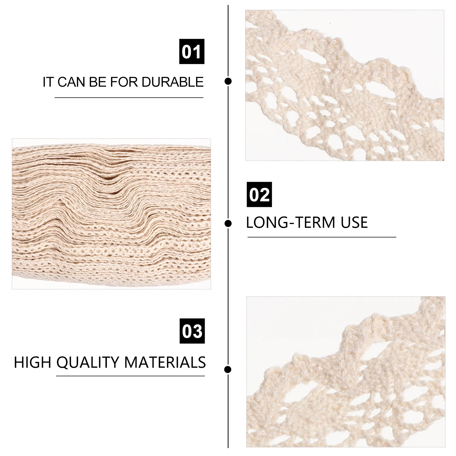 

25 Yards Pure Cotton Lace Trim Embroidery Sewing Craft Floral Decorative Edge Accessories Wedding Applique Ribbon Diy Clothing