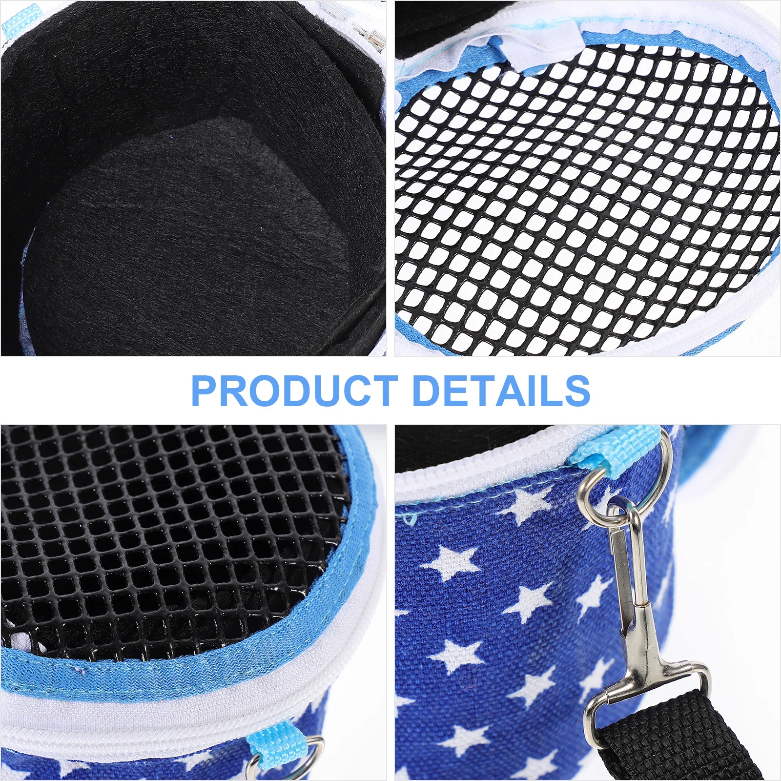 

1 Portable Pet Travel Bag Breathable Lightweight Design for Small Animals Outdoor Commute Comfortable Hedgehog Carrier Guinea