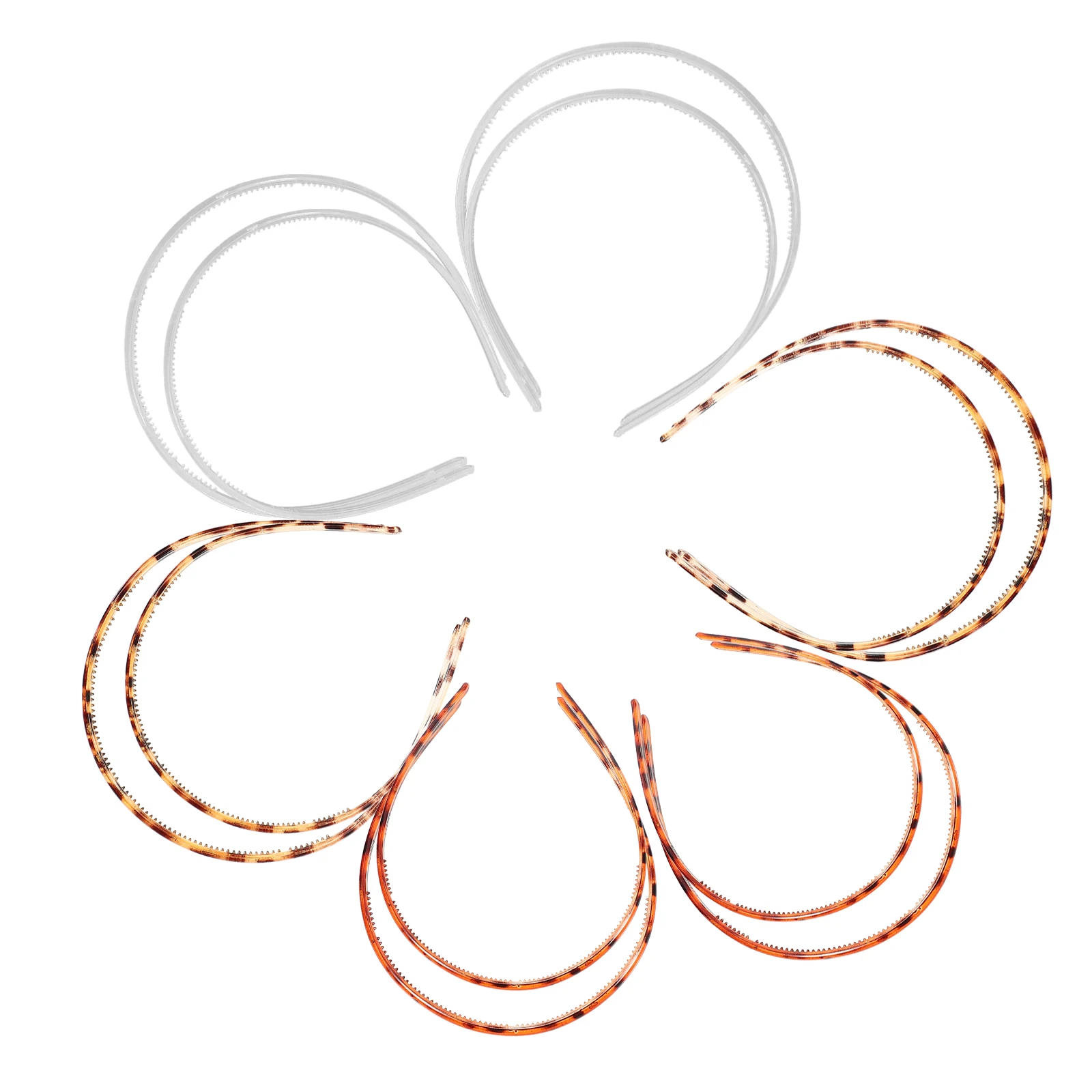 

12 Pcs Accessories Plastic Headbands Lightweight Thin Thick Hair Straight Curly Wavy Daily Makeup Shower Exercise Writing Hair