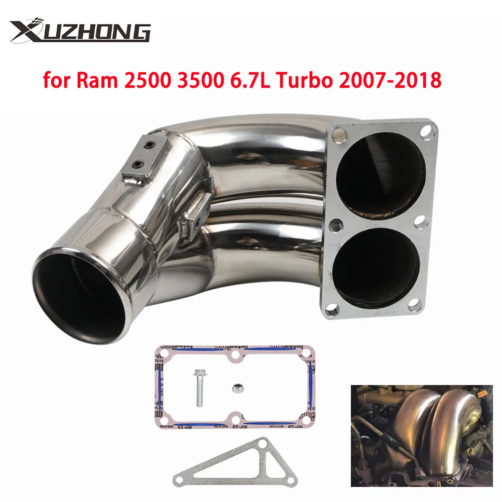 

1Set 3.5Inch Raw Intake Elbow Stainless Steel For Ram 2500 3500 6.7L Turbo 2007-2018 TP-1157-S