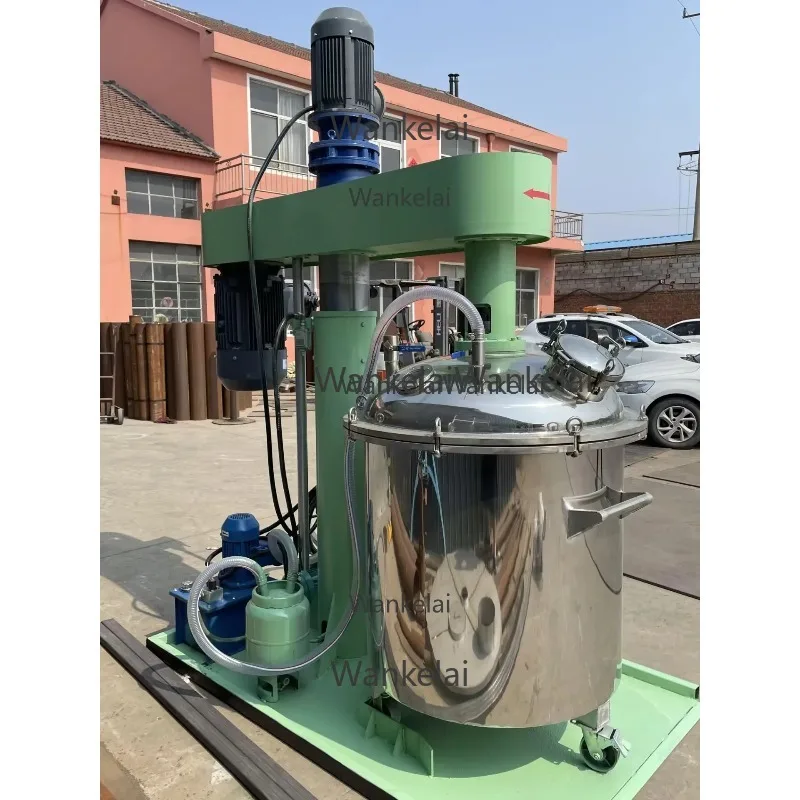 Stainless Steel Vacuum Disperser Paint Machine With Hydraulic Lifting For Detergent And Soap Production Core Component Motor