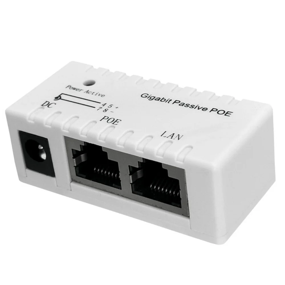 Inyector POE divisor de potencia para cámara IP, accesorios de módulo adaptador POE, 1000Mbps, 5V, 12V, 24V, 48V/1A