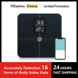 Body Fat Weight Scale Smart Wireless Digital Bathroom Weight Scale Human Body Composition Analyzer Scale with Smartphone App