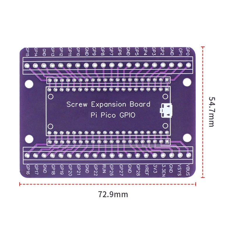 Raspberry pi pico,GPIO用の拡張ボード,オスおよびメスピン,非溶接,1セット