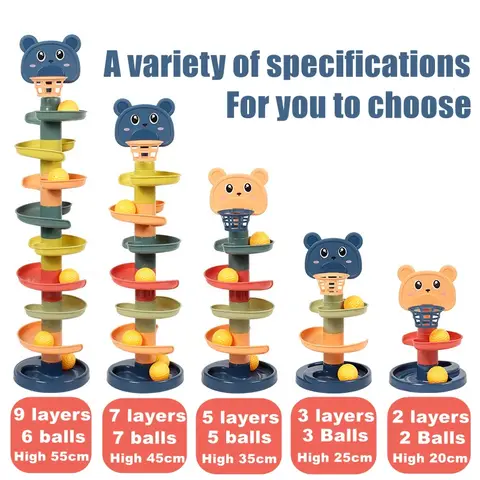 बेबी रोटेटिंग ट्रैक स्टैकिंग मोंटेसरी रोलिंग बॉल टॉवर खिलौने प्रारंभिक अभिभावक बाल शिक्षा इंटरैक्टिव बच्चों के खिलौने उपहार 8 best sales बच्चे के लिए खिलौना - №8