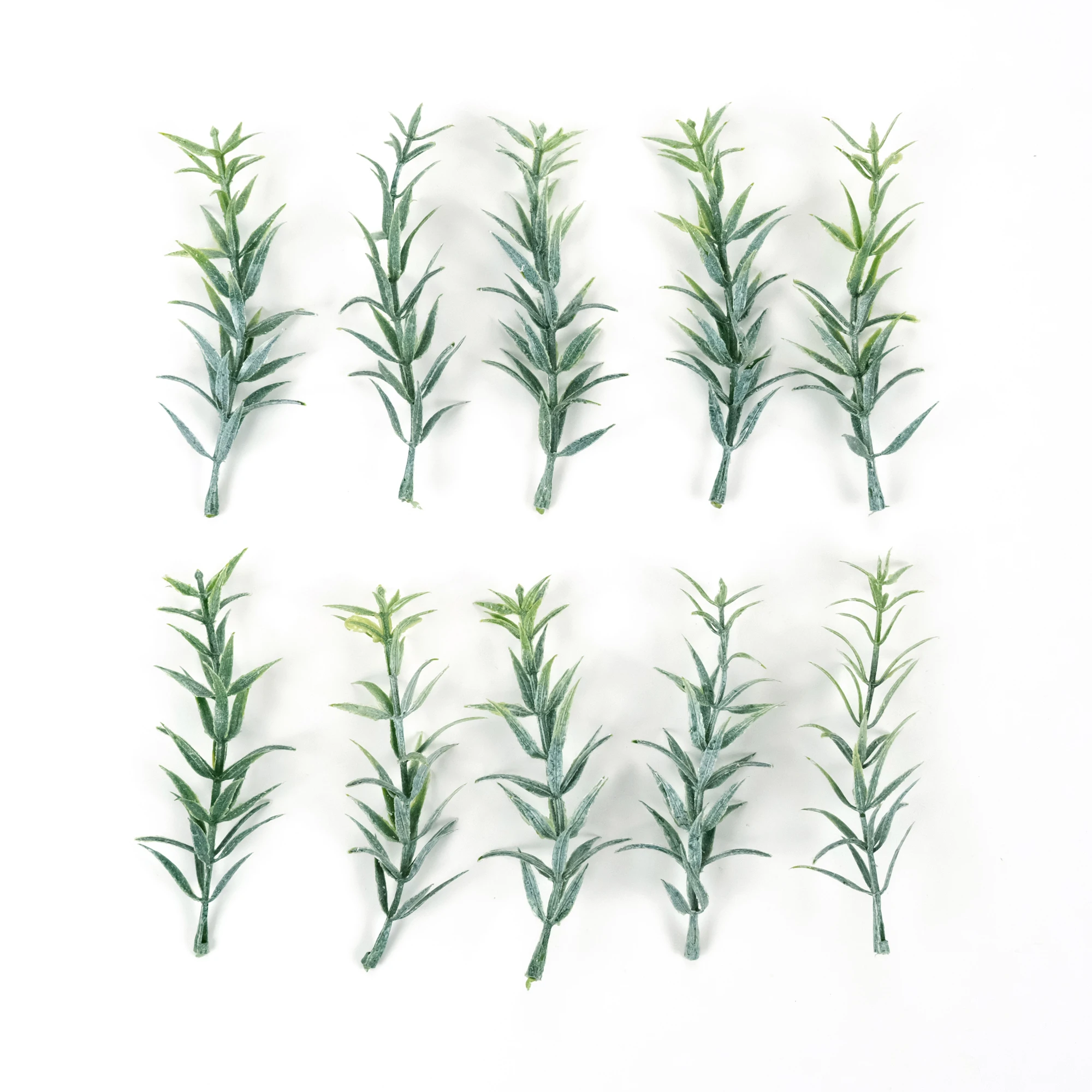 10/100PCS Artificial Plastic Rosemary Fake Dusty Plant Ash Flower Filler DIY Corsage Wrist Flower Ring Cushion Crown Cake Topper