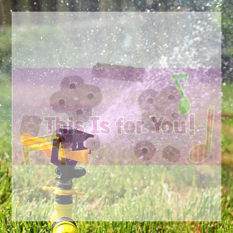 【MA】Adjustable Rocker Lawn Sprinkler 360 Degree Rotation Even Spray For Irrigation Agricultural Site Cooling Dust Removal