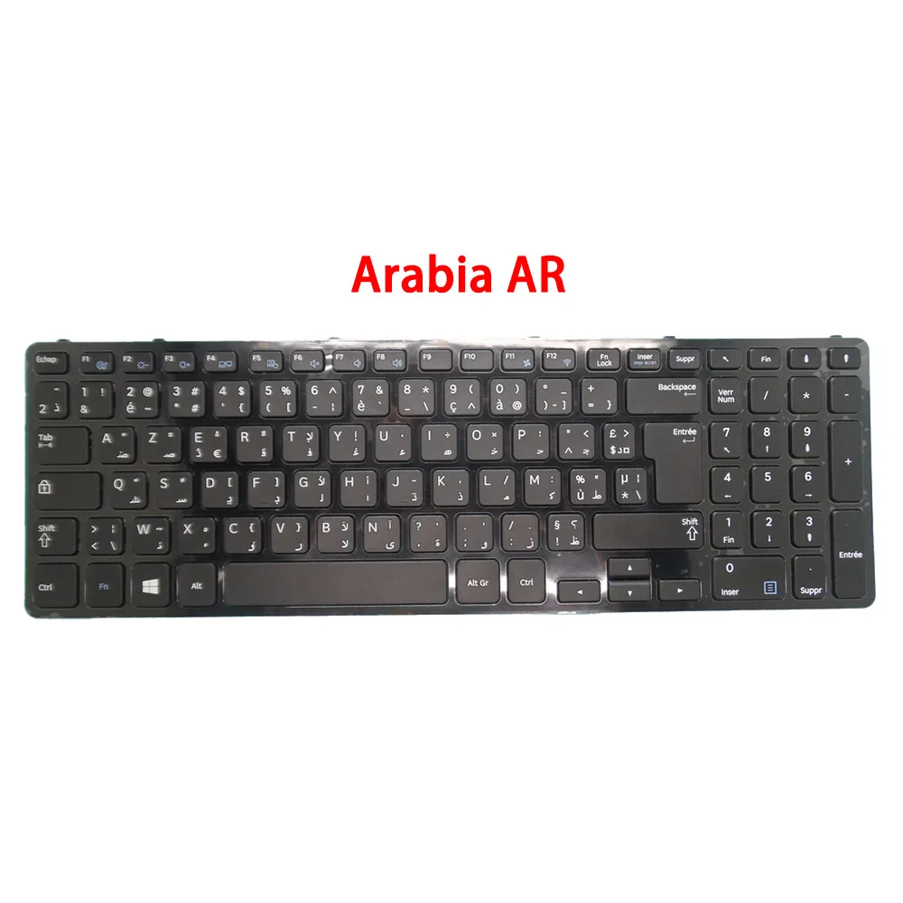 

Клавиатура для ноутбука Samsung NP365E5C NP350E5C NP355E5C 365E5C 350E5C 355E5C Arabia AR BA59-04304N 9Z.N4NSC.217 Черная рамка Новая