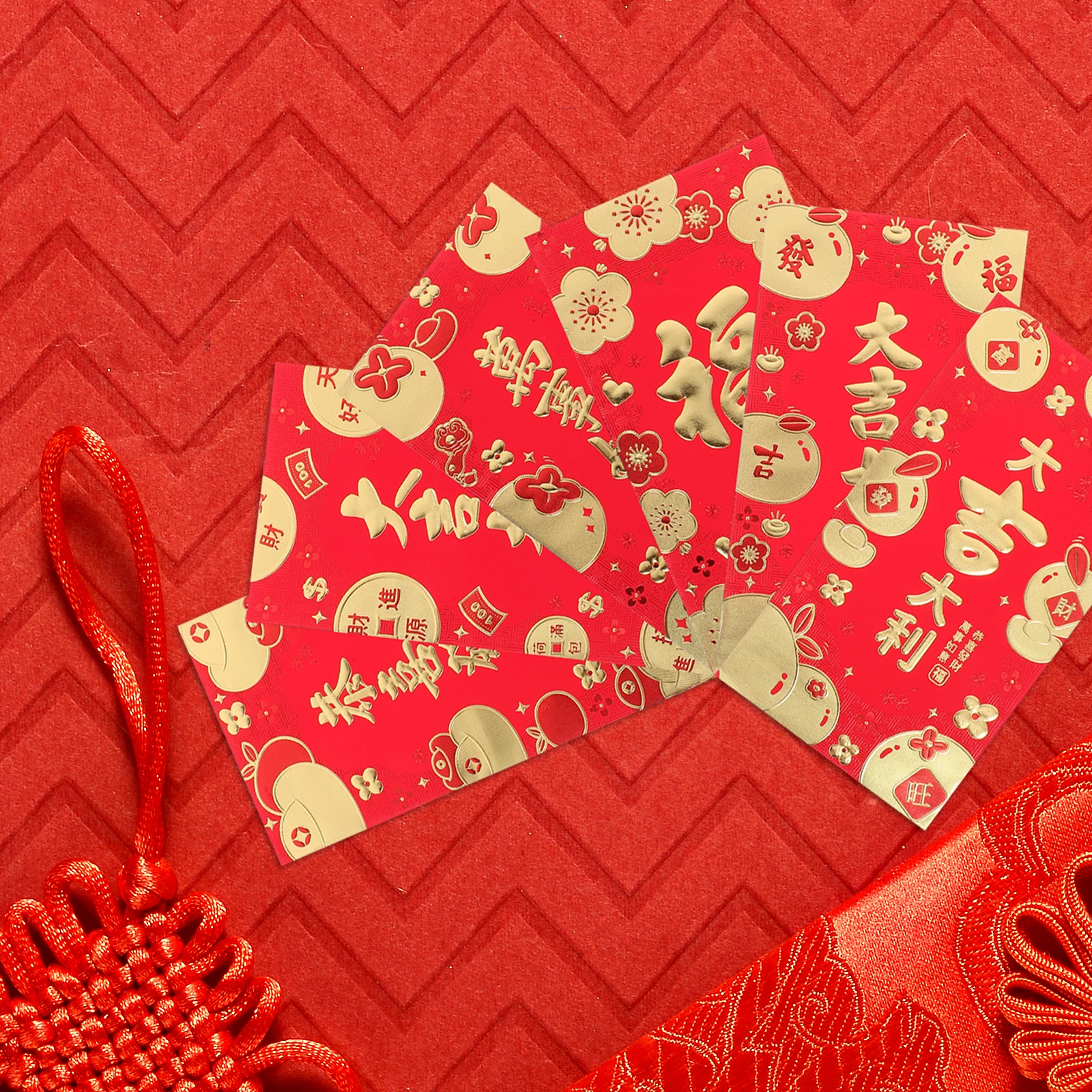 

10 Packs Cartoon Snake Zodiac Red Envelopes Lunar New Year Money Pockets Chinese Culture Celebrations Wedding Events