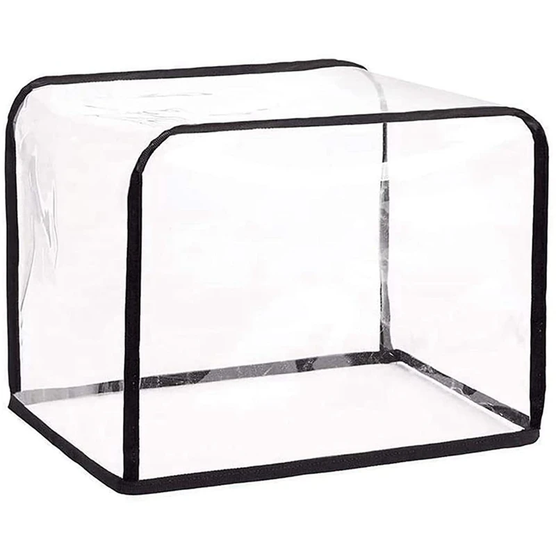 

Toaster Oven Dust Cover Kitchen Appliance Cover Transparent Breakfast Machine Toaster Cover Foldable Dust Cover