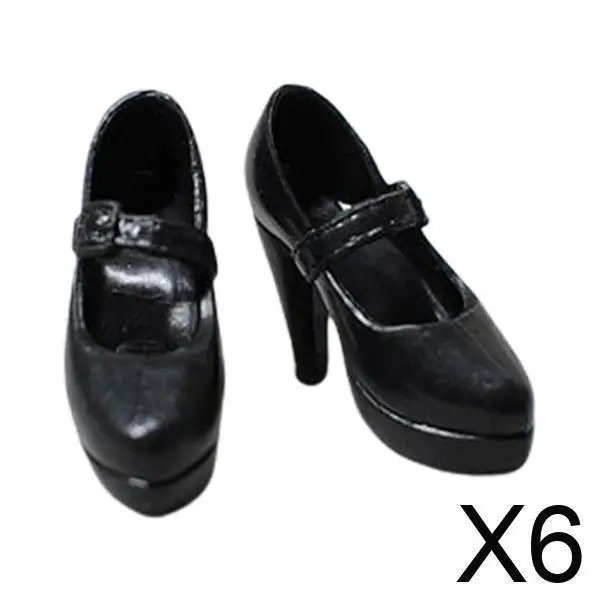 

Обувь для кукол 1/6 BJD, пластиковые туфли на высоком каблуке, обувь для кукол-девочек, одежда для кукол, коллекция для самостоятельного изготовления и украшения.