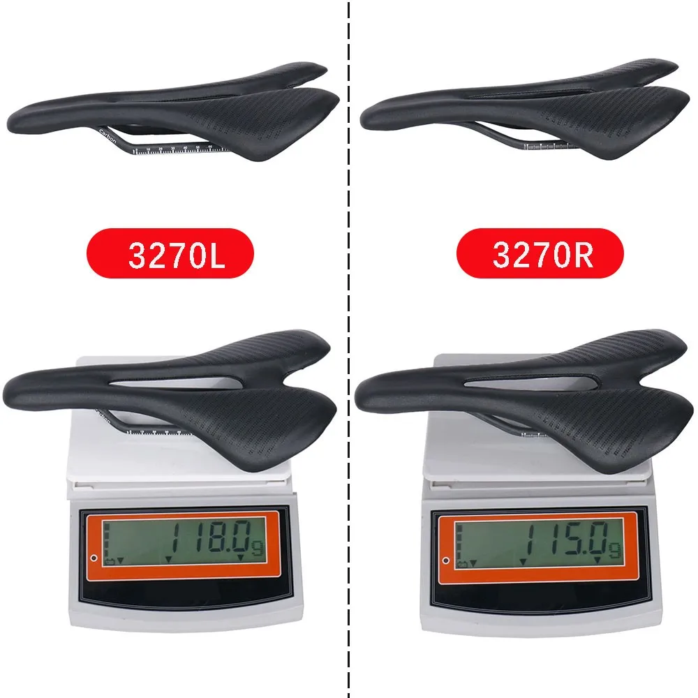 Elitaone Carbon-Fahrradsattel, 270 x 143 mm, leichter Rennrad- und MTB-Fahrradsitz, 115 g, für angenehmes Fahrerlebnis – Detail 2