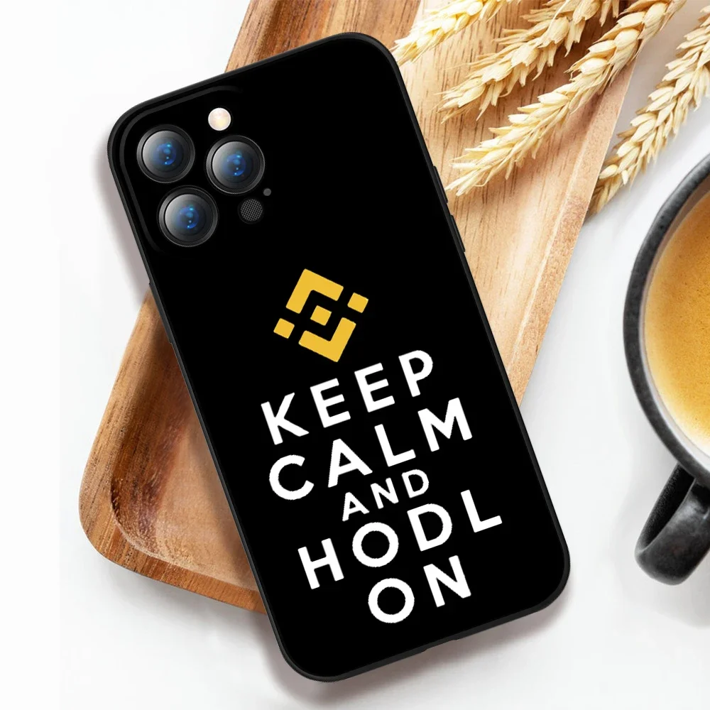 For IPhone 15 Binance Bnb Coin Crypto Coin Phone Case For IPhone 12 13 14 Pro XR XS MAX 14 Plus SE 13 Pro Iphone Black Covers