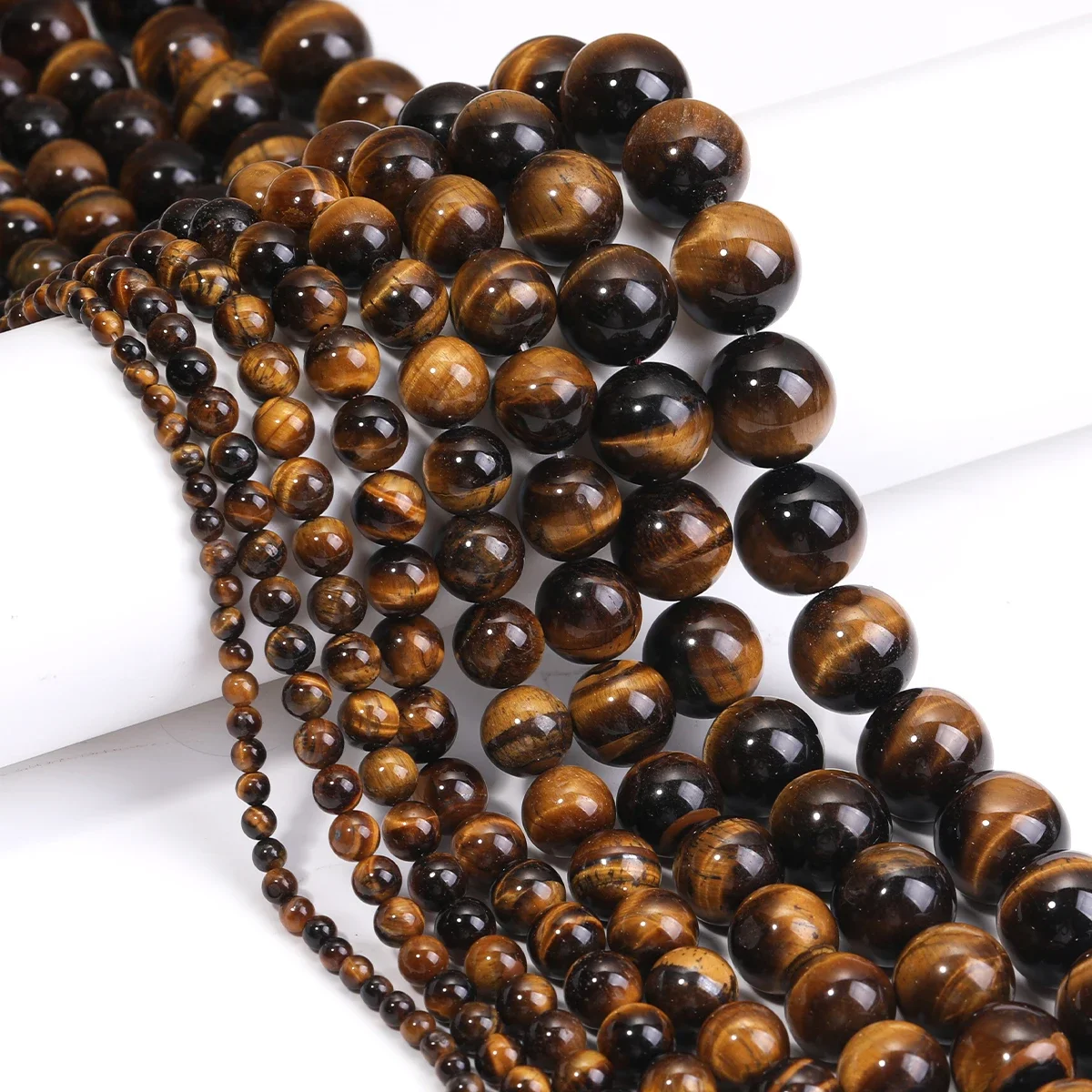 Natural Tiger Eye Stone Beads 4/6/8/10/12/14/16/18mm Buddha Beaded Yoga jewelry Diy Marking Leisure Cuentas de piedra