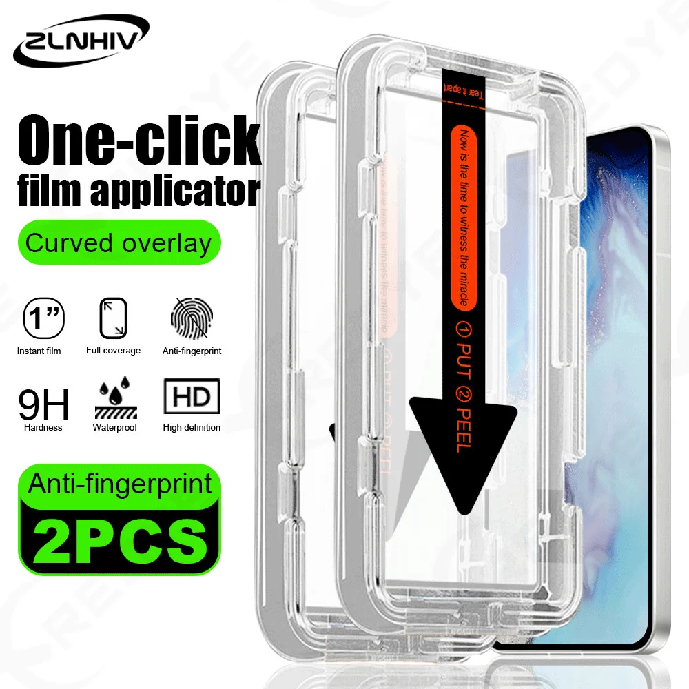 

2Pcs Full Cover Protective Film for Samsung S25 Ultra Phone Screen Protector S24 Plus S23 Tempered Glass smartphone S22 S21