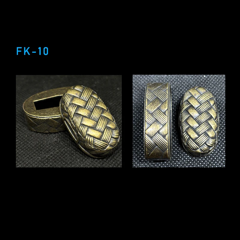 Hochwertige Legierung Katana Butt Cap Fuchi Kashira Griff Kragen für japanische Schwert Samurai Wakizashi Katanas Schwerter Armaturen – Detail 11