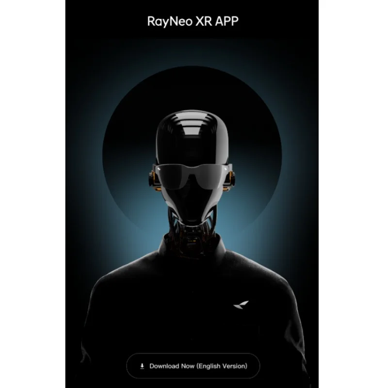 แว่นตา TCL Thunderbird/RayNeo Air Plus 215 นิ้ว HD 3D สำหรับเล่นเกม ดูหนัง ฉายภาพบนหน้าจอโทรศัพท์มือถือ แว่นตา AR