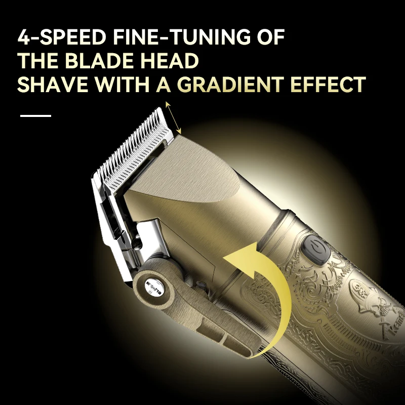 KEMEI Hair Clipper Set professionale Barber Metal Hair Clippers rasoio elettrico tagliacapelli uomo barba Grooming Set KM-2235