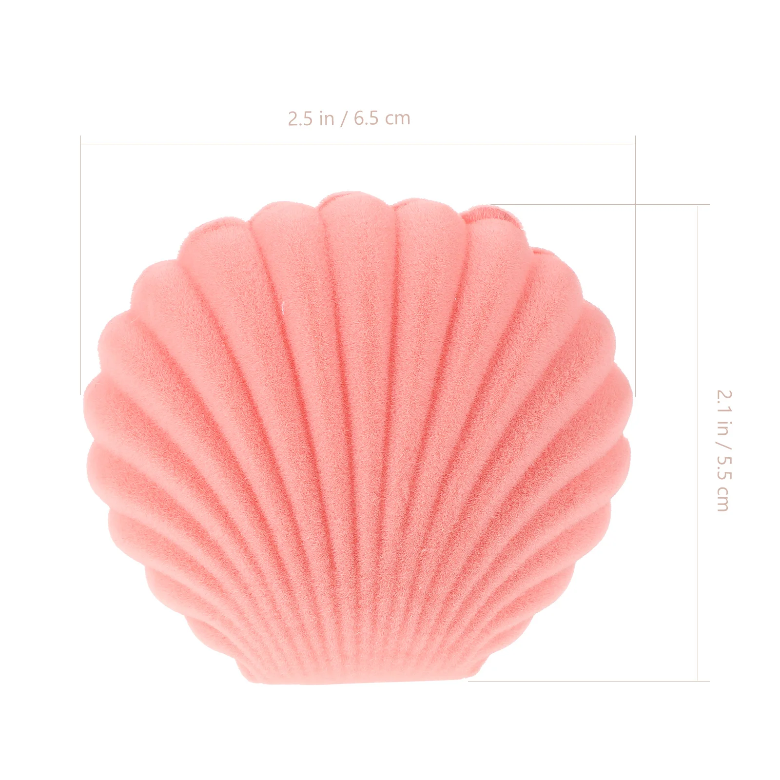 

6Pcs Shell Jewelry Boxes Lint Material Small Ring Necklace Earring Gift Storage Cases Wedding Proposal Packaging Boxes