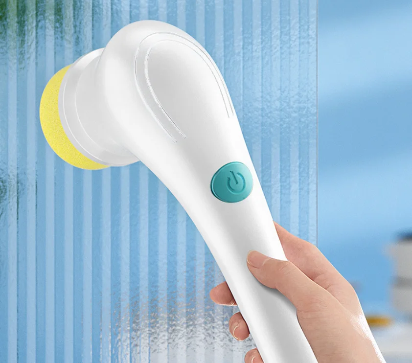 5 rechargeable electric cleaning brushes with replaceable heads, multifunctional cleaning brushes for kitchen, bathroom, etc.
