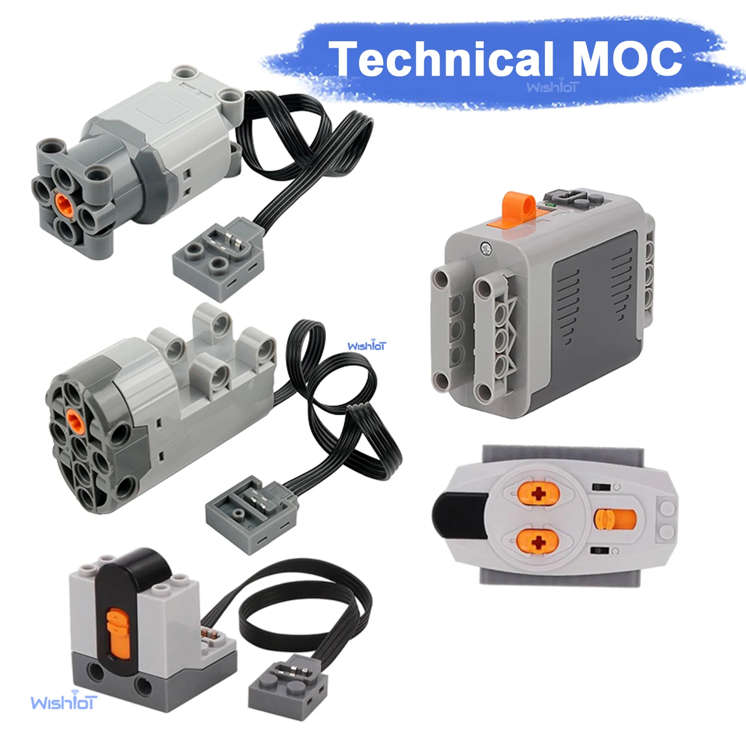 

Комплект расширения функций питания MOC с высокотехнологичными двигателями M/L для всех брендовых строительных блоков, проектов DIY