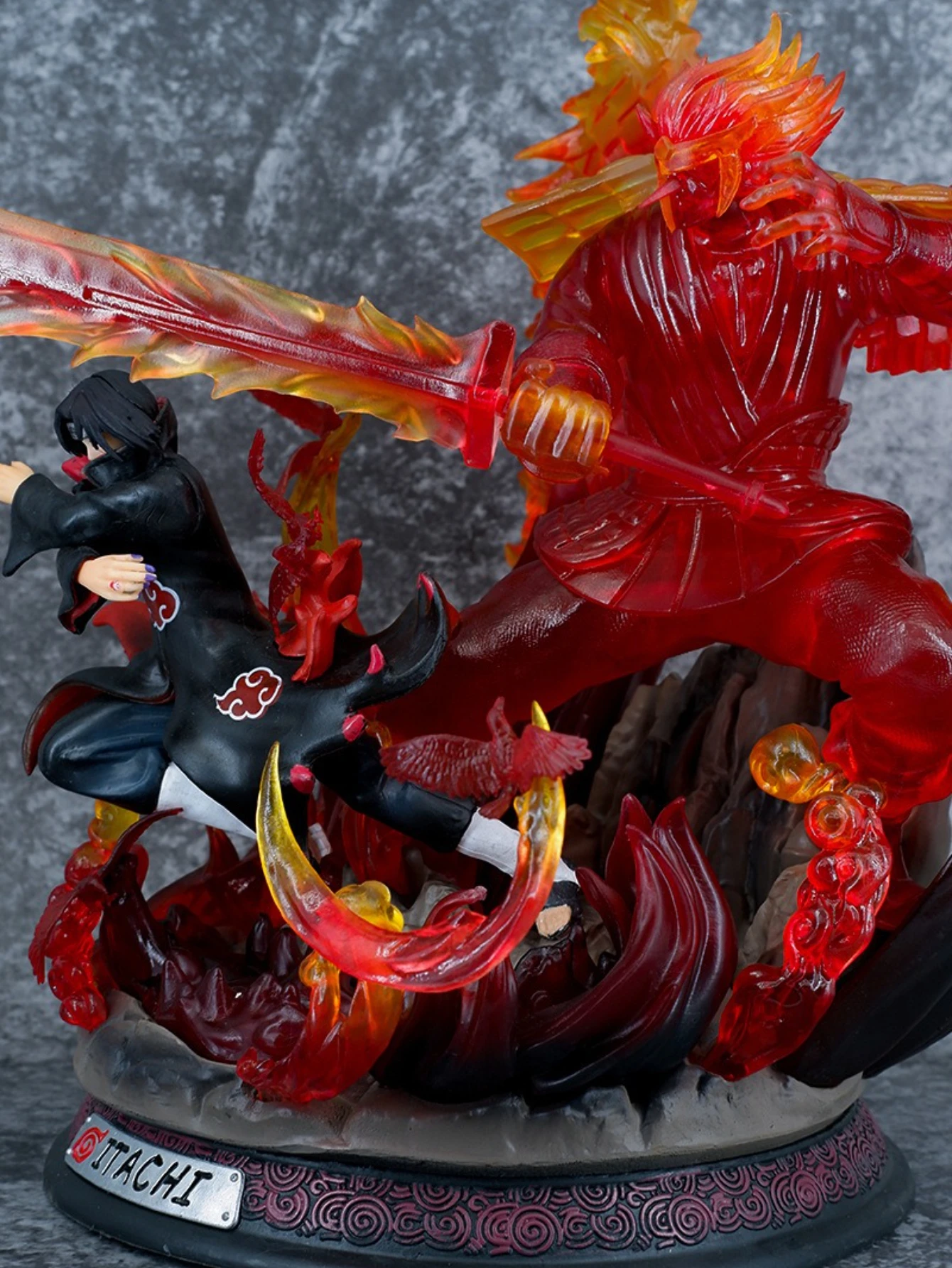 Neue 31 cm NARUTO Anime Figur Hatake Kakashi Uchiha Itachi Uchiha Sasuke Peripherie Modell Statue Desktop Ornamente Geschenke Spielzeug
