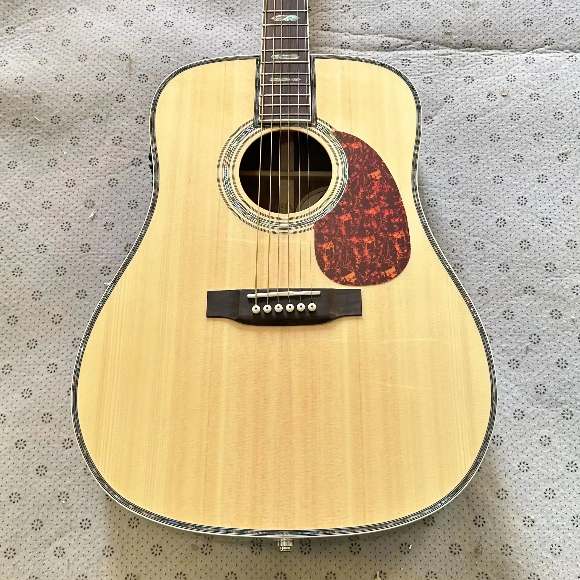 

NEW D45 Acoustic electric guitar with pickups Subsize guitar spruce top Guitar-Themed Gift Free Shipping
