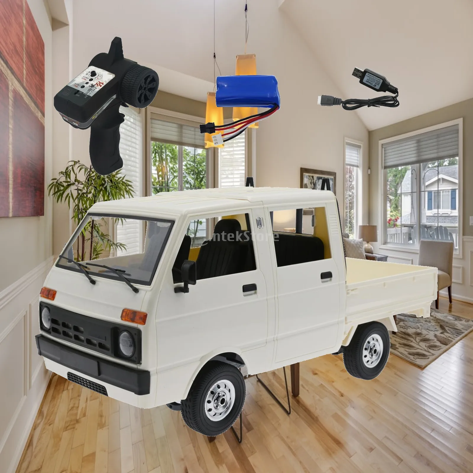 D32 1/10 Control Truck Kids Adults Gifts Climbing Car Model USB Charging High