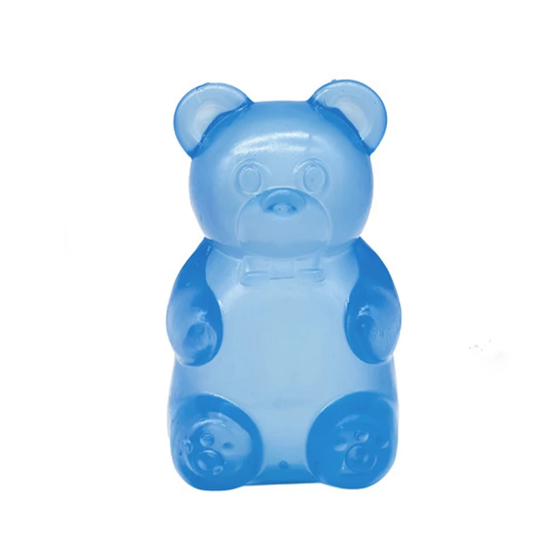Cute Bear Pinching Music Decompression Mud Colorful Sensory Toy Ornament