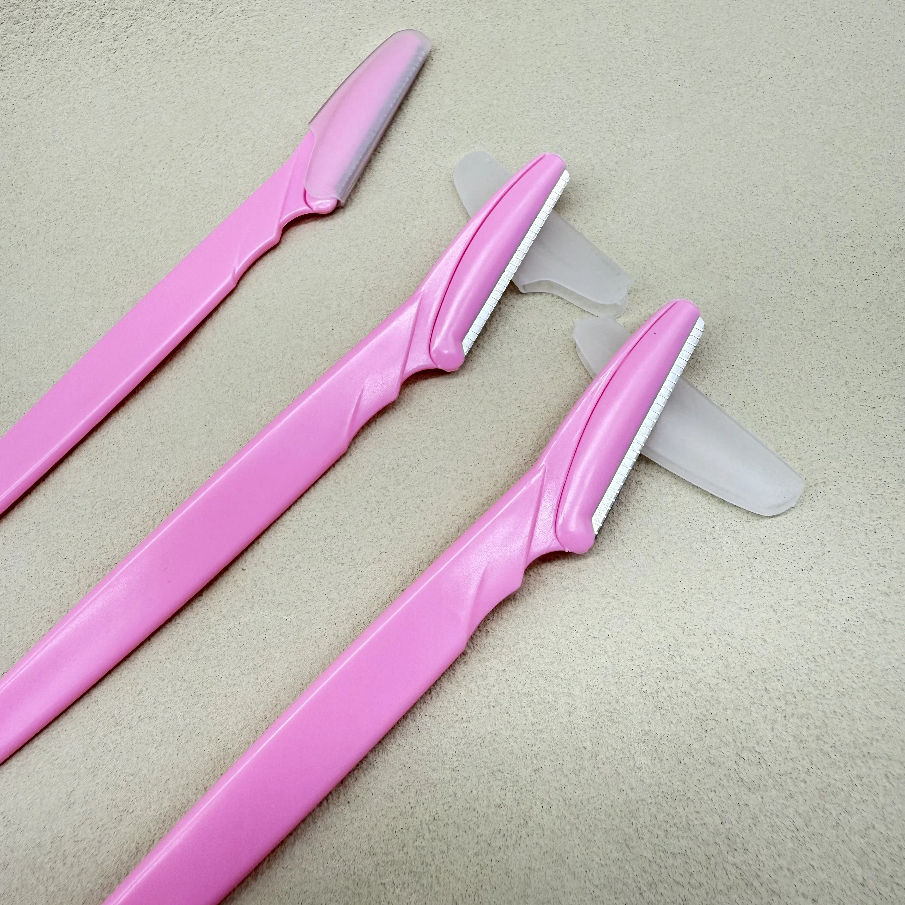 100pcs/bag  Eyebrow Trimmer Knives Portable Face Razor Hair Remover Eye Brow Trimming Shaping Epilation Hair Shaver Blades