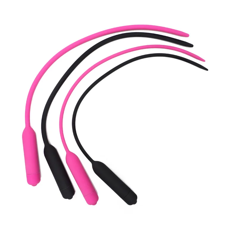 Silicone Vibrator Penis Plug Electric Urethra Masturbation Adult Toys For Men Urethral Stimulator Woman Vaginal Dilator Urethral