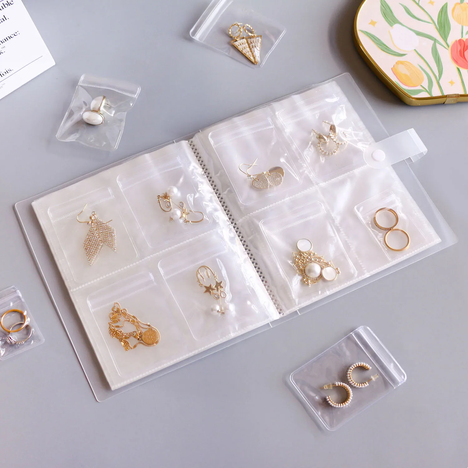 

Альбомы для хранения ювелирных изделий, антиокислительный настольный ящик-органайзер, коробки, прозрачное ожерелье, браслет, кольцо, держатель для книг, сумка для ювелирных изделий