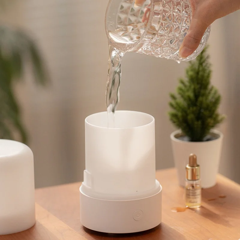 USB Air Humidifier With Colorful Lights Quiet Portable Desktop Essential Oil Diffuser Humidifier For Home Bedroom