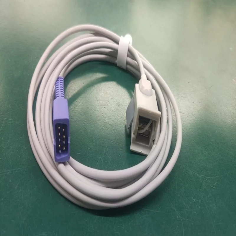 

Совместимый с датчиком SpO2 Nellcor DS-100A DB9 с технологией Oximax, педиатрический пальчиковый датчик SpO2, длина 1 м, TPU.