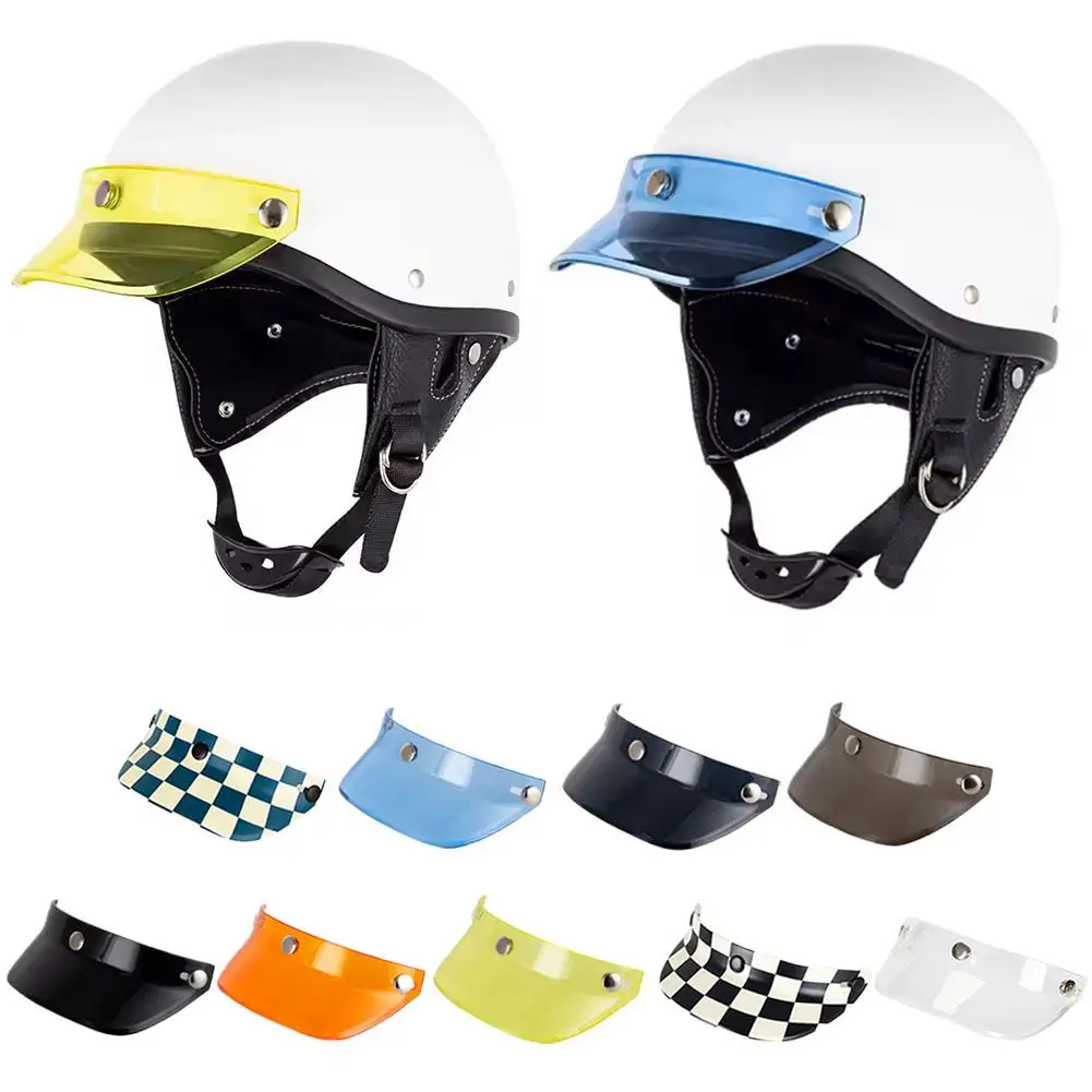 

Helmet Visor Universal Windproof Flip Wind Motorcycles Accessories For Open Face Motorbike Helmet Anti-UV L7W5