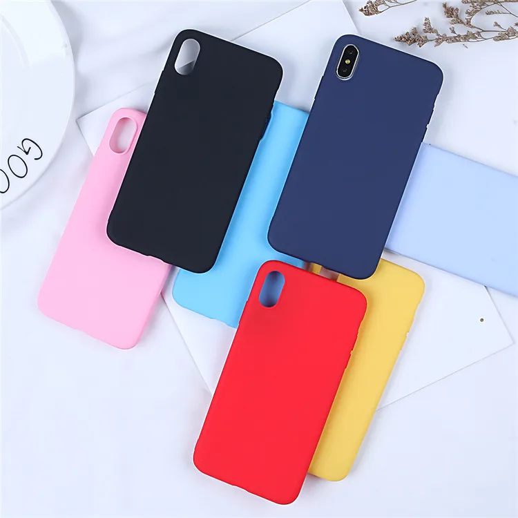 Luxury Matte Phone Case for iPhone X XR XS max Case For iphone 11 12 Pro Max 6 7 8 Plus SE 2020 Silicone Soft Back Cover Cases