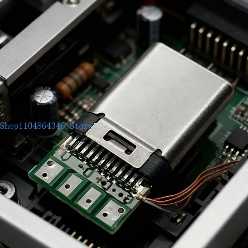 5asd Speed Data Transfer Type C Connector Socket With Soldered Wire Structure Minimizing Loss For Video Editing Tasks