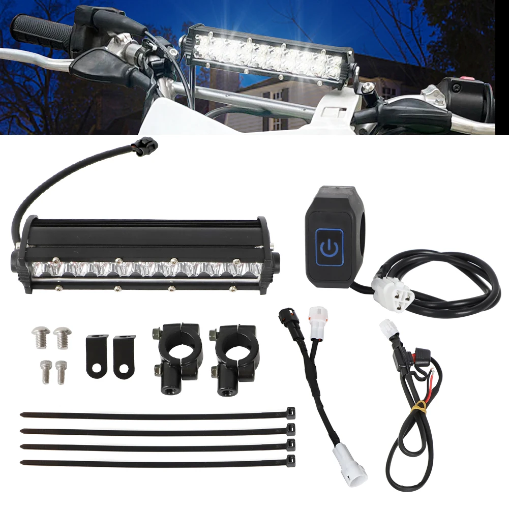 

For KLX110 and CRF110 Pitbike LED Headlight Light Bar Kit & Switch Plug And Play