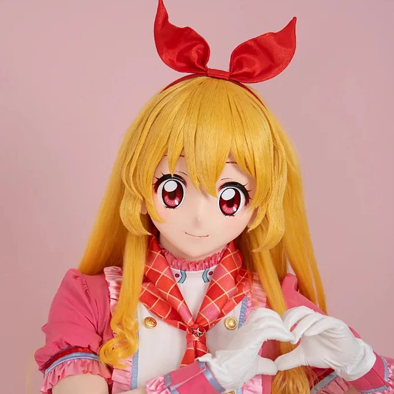 

(MEO223) Customize Handmade Full Head Lockable Crossdress Male to Female Japanese Cartoon Anime Game Character Kigurumi Mask