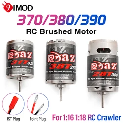 9IMOD RC Brushed Motor 370-31T/380-38T/390-28T Waterproof JST/Point Plug Stainless Steel High Torque For 1/18 1/16 RC Crawler