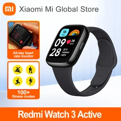 Global Version Xiaomi Redmi Watch 3 Active Bluetooth 5.3 Sport Bracelets 1.83'' LCD Display Blood Oxygen Monitor 5ATM Waterproof
