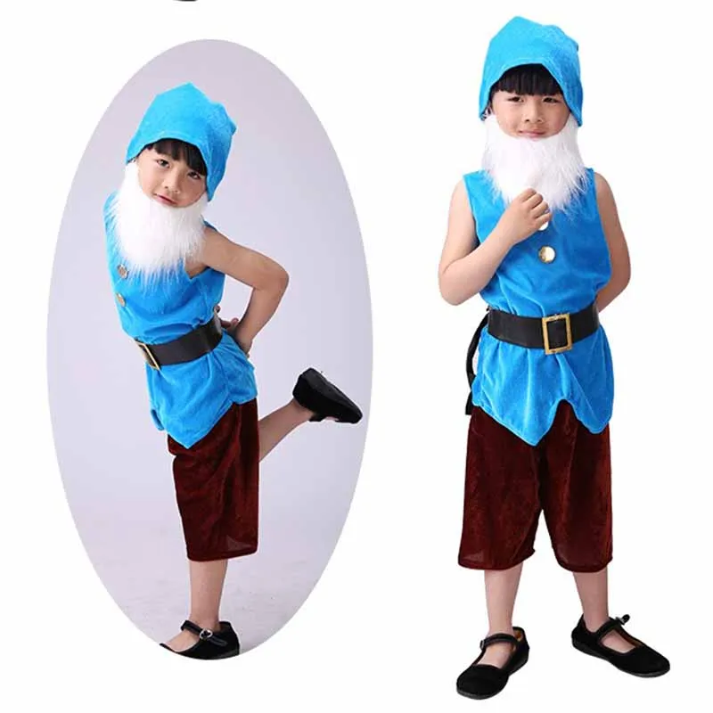 Seven Dwarfs Costume for Kids Christmas Halloween Carnival Party Cosplay Costumes Stage Performance Costumes For Children
