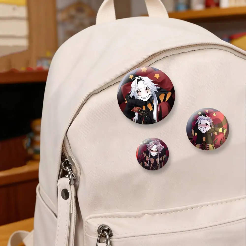F-Freak P-Pierrots Circus Badges Creative Tinplate Button PinsBrooch Badge Clothes Backpack