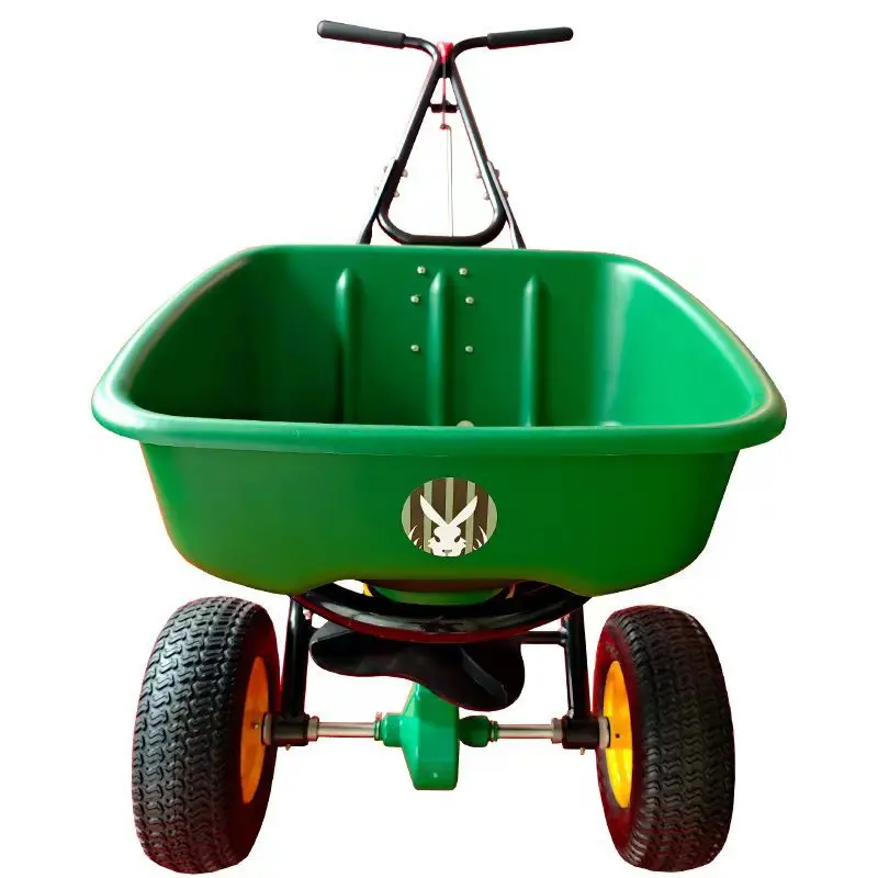

Lawn hand-held fertilization bucket, small envelope multi-functional wide spreader