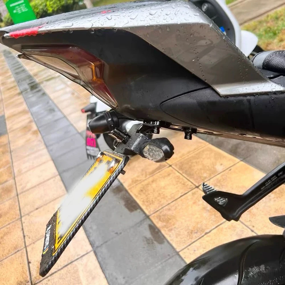 New CF450SR License Plate Holder Motorcycle Tail Tidy For CFMOTO 450SS 450SR SS 250SR CF450NK adjustable Short number plate hol